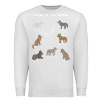 Oatmeal Heather Wolves Of The World Educational Wolf Gift Premium Sweatshirt - trangStudio