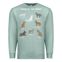 Seafoam Wolves Of The World Educational Wolf Gift Premium Sweatshirt - trangStudio