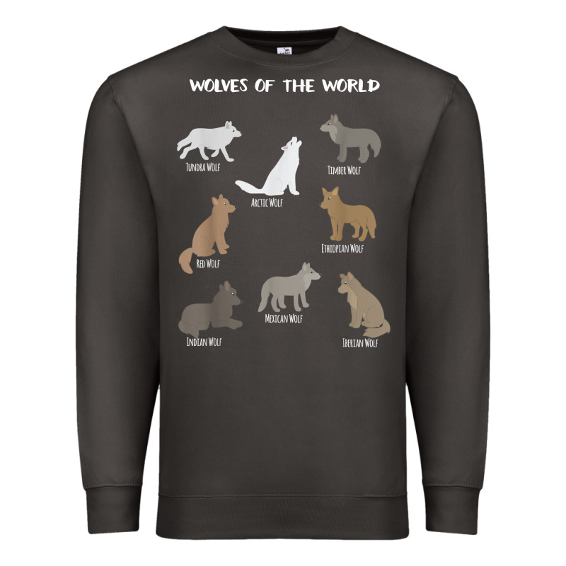 Wolves Of The World Educational Wolf Gift Premium Sweatshirt by trangStudio | Teevron