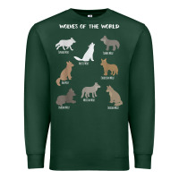 Sports Green Wolves Of The World Educational Wolf Gift Premium Sweatshirt - trangStudio