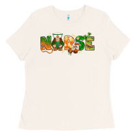 Bone st patricks day nurse with gnome Ladies Tee - NancyCooperArtShop