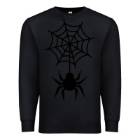 Black spider t  shirt spider with web 17971797 Premium Sweatshirt - trangStudio