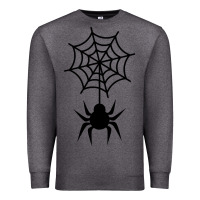 Charcoal Heather spider t  shirt spider with web 17971797 Premium Sweatshirt - trangStudio
