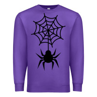 Purple spider t  shirt spider with web 17971797 Premium Sweatshirt - trangStudio