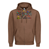 Chestnut au some tribe Zipper Hoodie - CowhideDigitalArt