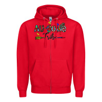 Red au some tribe Zipper Hoodie - CowhideDigitalArt