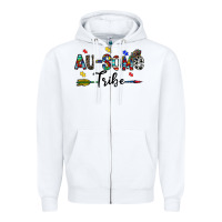 White au some tribe Zipper Hoodie - CowhideDigitalArt