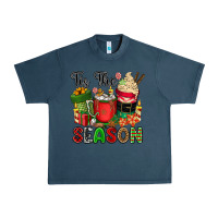 Midnight Navy tis the season Urban Heavy Tee - CowGirlArtShop