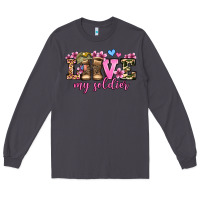 Smoke love my soldier olivia Long Sleeve Tee - OliviaCreatesArt