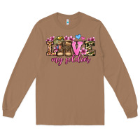 Toasted Coconut love my soldier olivia Long Sleeve Tee - OliviaCreatesArt