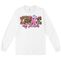 White love my soldier olivia Long Sleeve Tee - OliviaCreatesArt