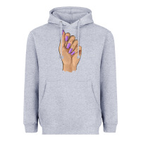 Heather Grey nail Heavyweight Hoodie - BarkalooDesign
