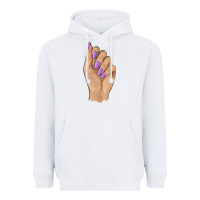White nail Heavyweight Hoodie - BarkalooDesign
