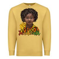 Antique Gold juneteenth black boy Premium Sweatshirt - BarkalooDesign