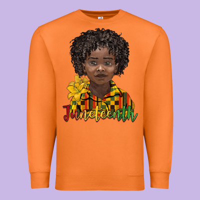 Juneteenth Black Boy Premium Sweatshirt Designed By Barkaloodesign
