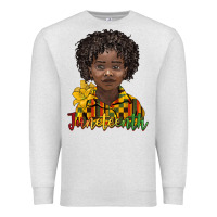 Oatmeal Heather juneteenth black boy Premium Sweatshirt - BarkalooDesign