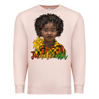 Pale Pink juneteenth black boy Premium Sweatshirt - BarkalooDesign