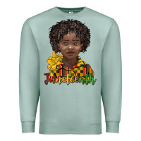 Seafoam juneteenth black boy Premium Sweatshirt - BarkalooDesign