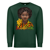 Sports Green juneteenth black boy Premium Sweatshirt - BarkalooDesign