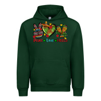 Forest Green peace love fiesta ado Urban Hoodie - AdoDesignShop