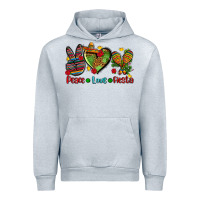 Heather Grey peace love fiesta ado Urban Hoodie - AdoDesignShop