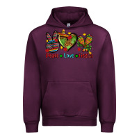 Mauve Wine peace love fiesta ado Urban Hoodie - AdoDesignShop