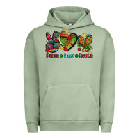 Pigment Oil Green peace love fiesta ado Urban Hoodie - AdoDesignShop