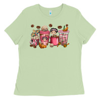 Matcha cafecito y chisme coffee cups Ladies Tee - texasbilliewilder