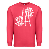 Cardinal la hand sign lazy diy halloween costume skeleton los angeles pullover Premium Sweatshirt - trangStudio