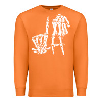Carrot la hand sign lazy diy halloween costume skeleton los angeles pullover Premium Sweatshirt - trangStudio