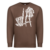 Chestnut la hand sign lazy diy halloween costume skeleton los angeles pullover Premium Sweatshirt - trangStudio