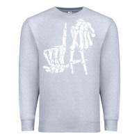 Heather Grey la hand sign lazy diy halloween costume skeleton los angeles pullover Premium Sweatshirt - trangStudio