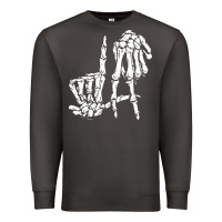 Smoke la hand sign lazy diy halloween costume skeleton los angeles pullover Premium Sweatshirt - trangStudio