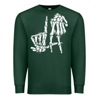 Sports Green la hand sign lazy diy halloween costume skeleton los angeles pullover Premium Sweatshirt - trangStudio