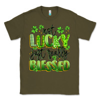 Army Green not lucky just really blessed Classic Tee - Artiststas