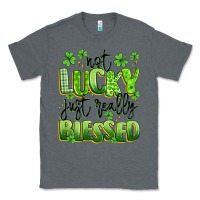 Charcoal Heather not lucky just really blessed Classic Tee - Artiststas