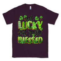 Plum not lucky just really blessed Classic Tee - Artiststas