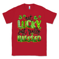 Red not lucky just really blessed Classic Tee - Artiststas