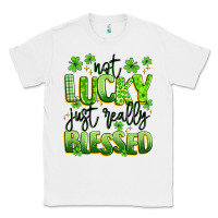 White not lucky just really blessed Classic Tee - Artiststas