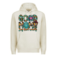 Oatmeal Heather Good Moms Say Bad Words Premium Hoodie - CowhideDigitalArt
