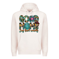 Pale Pink Good Moms Say Bad Words Premium Hoodie - CowhideDigitalArt