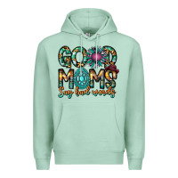 Seafoam Good Moms Say Bad Words Premium Hoodie - CowhideDigitalArt