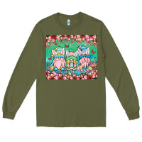 Army Green Easter gnomes Long Sleeve Tee - OliviaCreatesArt