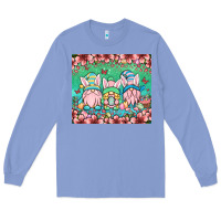 Colony Blue Easter gnomes Long Sleeve Tee - OliviaCreatesArt