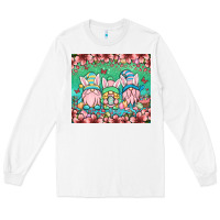 White Easter gnomes Long Sleeve Tee - OliviaCreatesArt