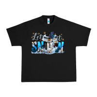 Black let it snow Urban Heavy Tee - CowGirlArtShop