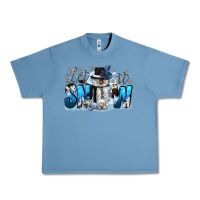 Pebble Blue let it snow Urban Heavy Tee - CowGirlArtShop