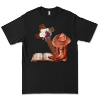 Black Boots with Bible and cross Premium Tee - Bettercallsaul