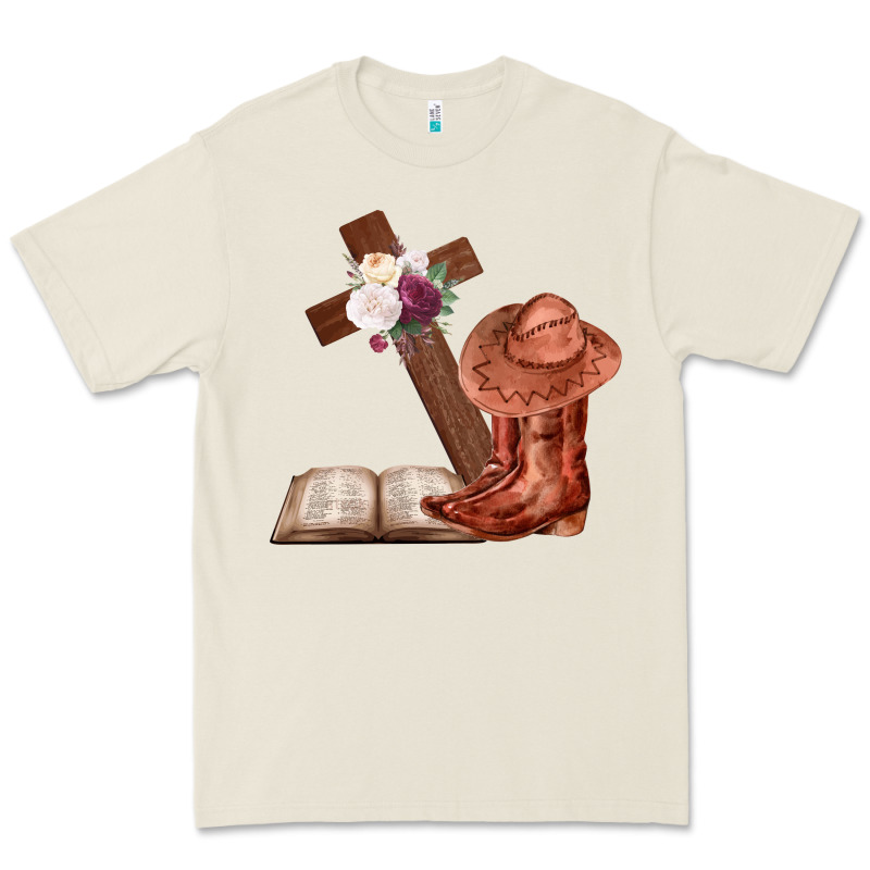 Boots With Bible And Cross Premium Tee by Bettercallsaul | Teevron