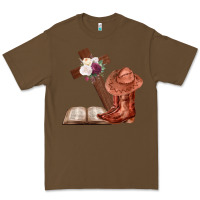 Cacao Boots with Bible and cross Premium Tee - Bettercallsaul